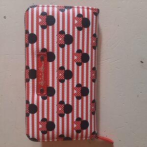 Disney Striped Wallet with Mickey Mouse Design